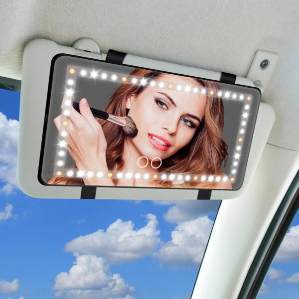 Car Mounted LED Beauty Mirror